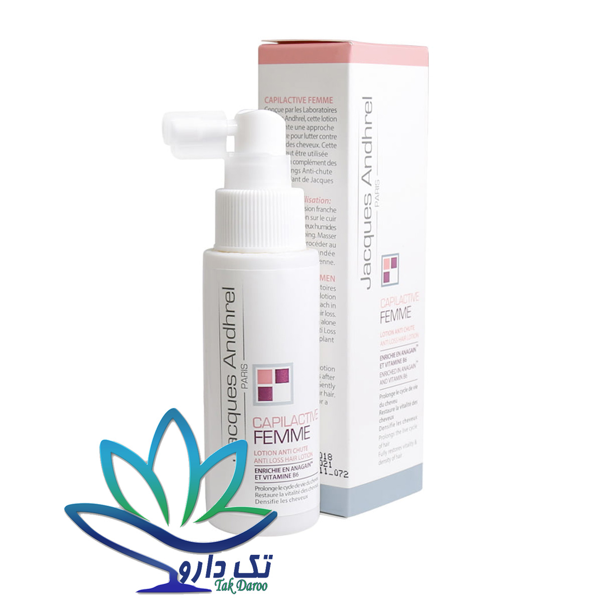 تونیک تقویت کننده و ضد ریزش مو بانوان ژاک آندرل تونیک تقویت کننده و ضد ریزش مو بانوان ژاک آندرل